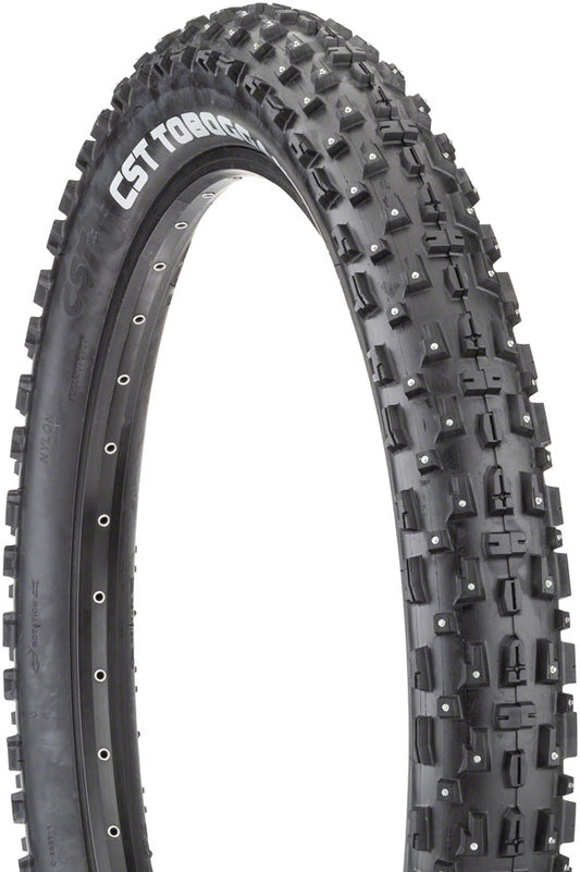 CST Toboggan Tire - 26 x 4 Clincher Wire Black Studded