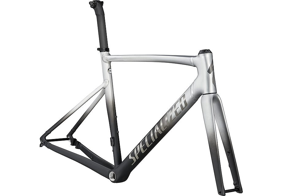 Specialized allez sprint frmset raw aluminum - black fade/black chrome 49 Framesets Specialized   