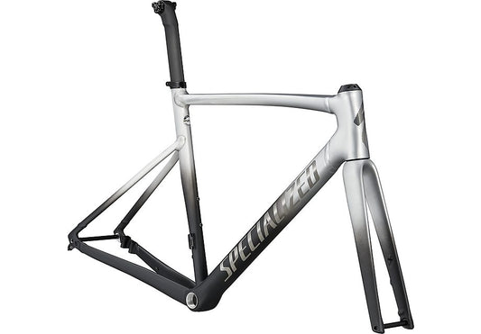 Specialized allez sprint frmset raw aluminum - black fade/black chrome 49 Framesets Specialized   