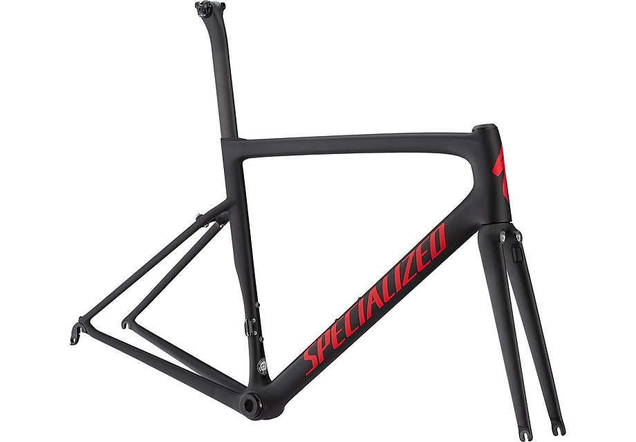 Specialized tarmac men sl6 pro frmset black/gloss flo red/clean 54