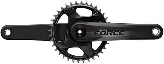 SRAM, Force 1 AXS, Crankset, Speed: 12, Spindle: 28.99mm, BCD: Direct Mount, 40, DUB, 172.5mm, Black, Road