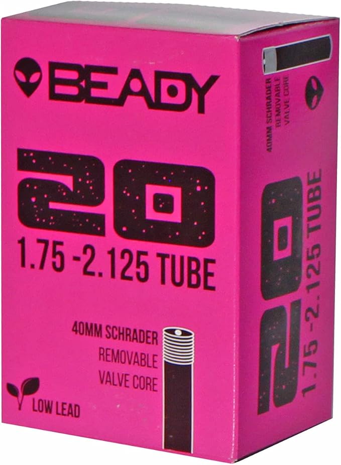 Beady Butyl Tube, 20x1.75-2.125" SV 40mm single