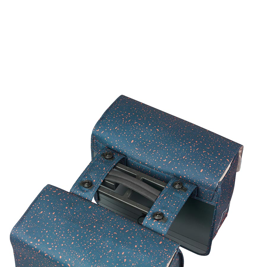 Basil Flair Double Pannier 35L Blue Pair