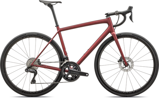 Aethos Pro - Shimano Ultegra Di2 - Satin Red Sky / Red Onyx / 49