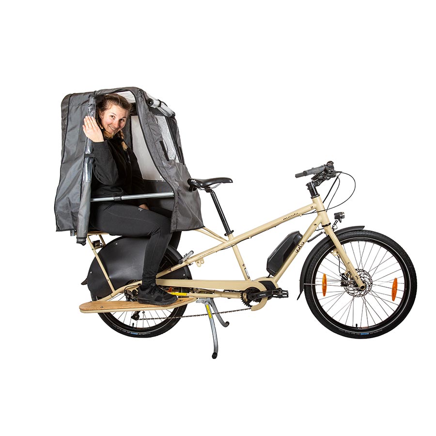 Yuba Pop Top Canopy for long tail - Mounting on adjustable monkey bars