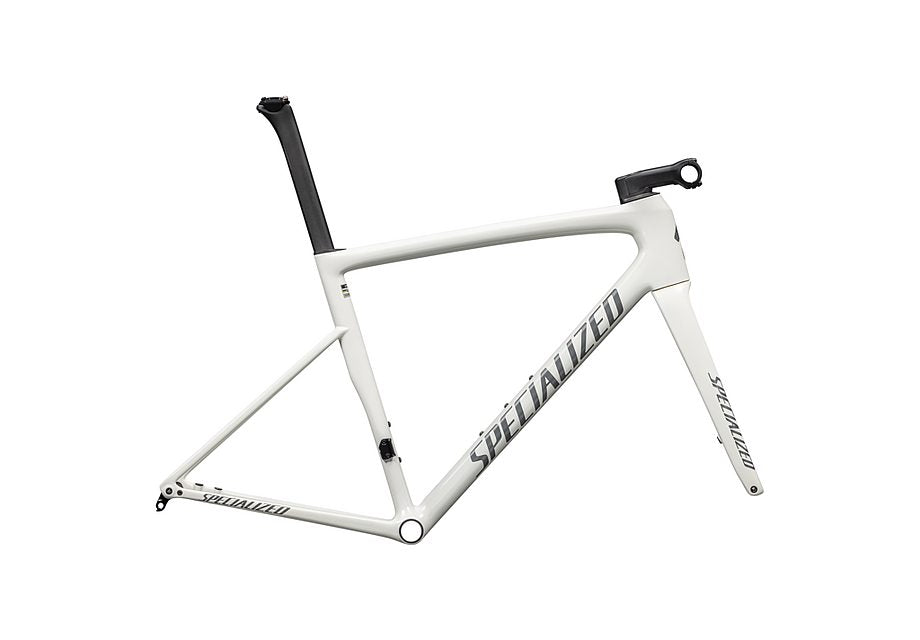 Specialized tarmac sl8 frmset gloss dune white / black pearl over ashen 49