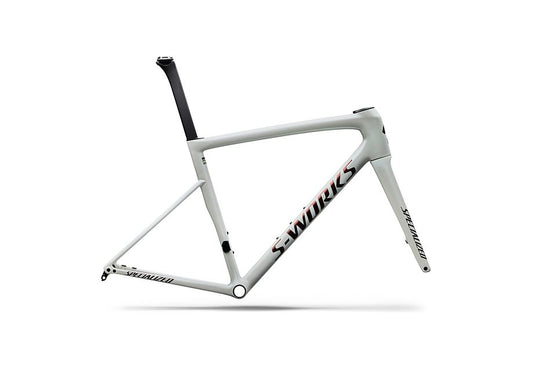 Specialized Tarmac Sl8 S-Works Frmset Gloss Metallic White Silver / Pearl / Black 61