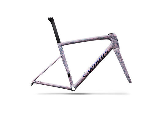 Specialized Tarmac Sl8 S-Works Frmset Gloss Dolomite Metallic / Directional Brush / Blue Majesty Metallic 54