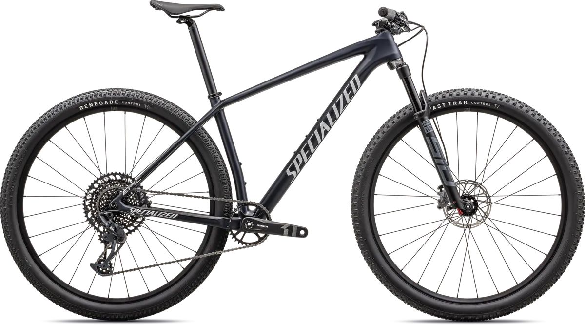 Epic Hardtail Comp - SRAM GX Eagle, RockShox SID SL - Satin Dark Navy / White / XS