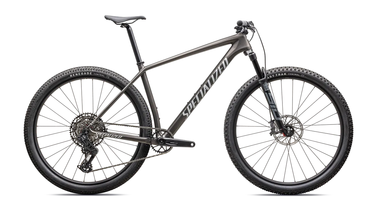 Epic Hardtail Comp - SRAM S-1000 AXS, RockShox SID SL - Satin Gunmetal / Metallic White Silver / XS