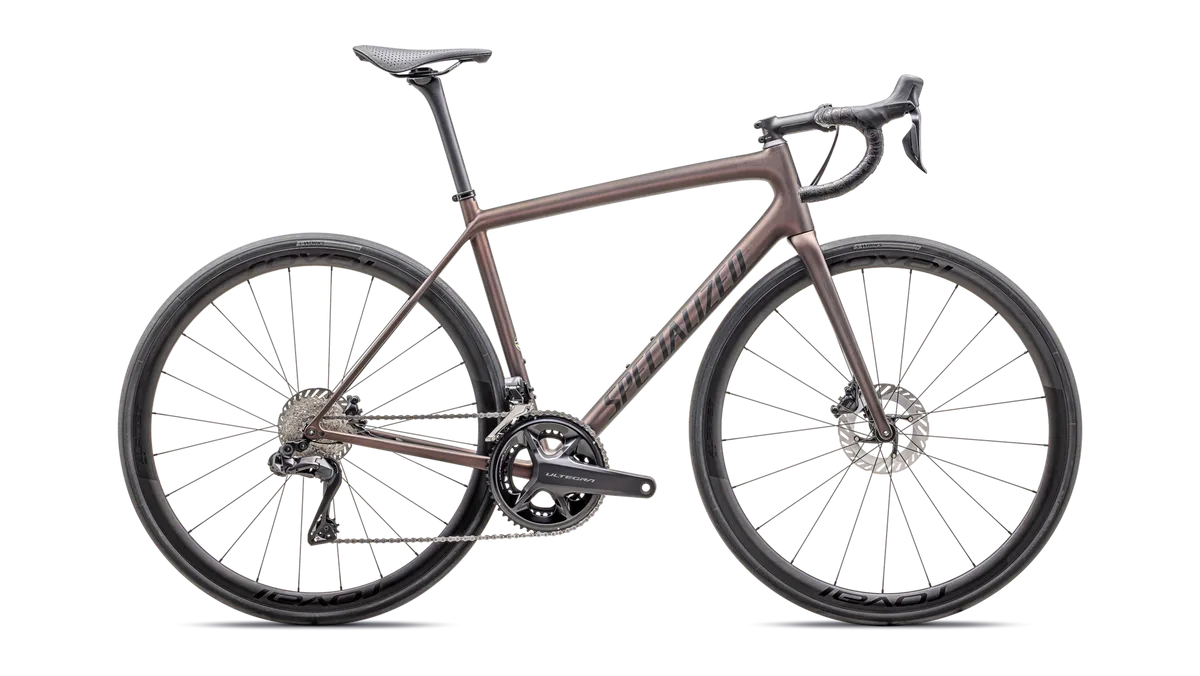Aethos Pro - Shimano Ultegra Di2 - Satin Carbon / Red Pearl / Black / 49