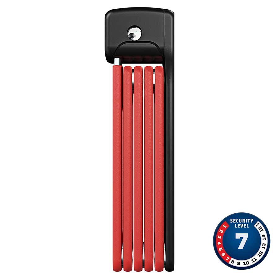 Abus Bordo Ugrip Lite 6055 Folding Lock Key 5mm 85cm  2.8 Red
