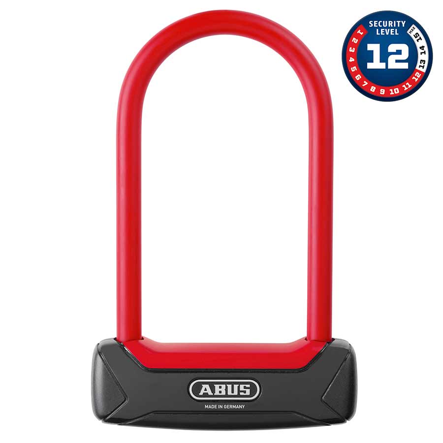 Abus Granit Plus 640 U-Lock 12mm x 83mm x 150mm (12mm x 3.3 x 5.9) Red