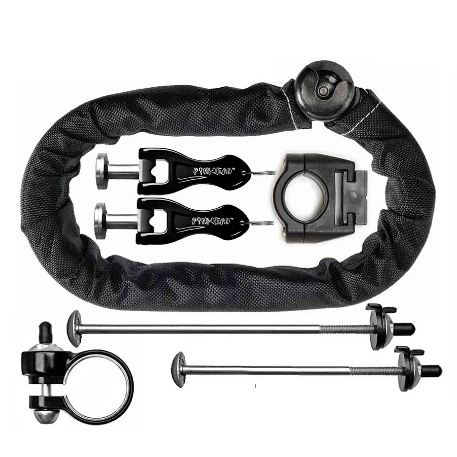 Pinhead City Lock Ultimate Pack Wheels Seatpost and bracket