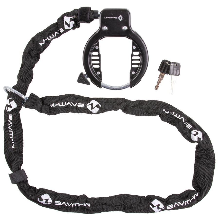 M-Wave Ringchain Chain Lock Key 5.5mm 150cm Black