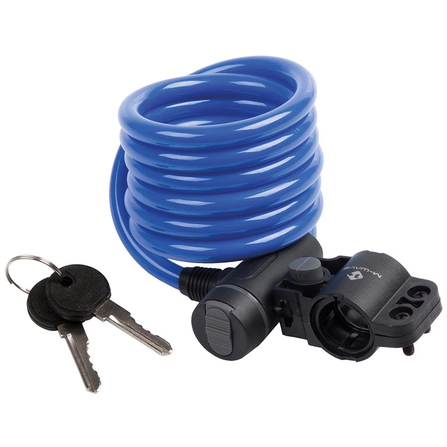 M-Wave S 10.18 Cable lock Key 10mm 10x1800mm Blue
