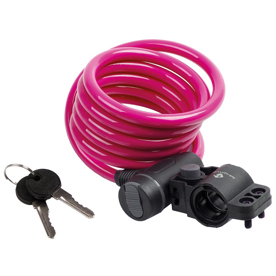 M-Wave S 10.18 Cable lock Key 10mm 10x1800mm Pink