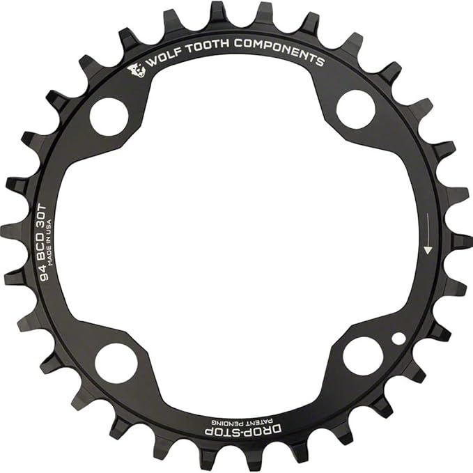 Wolf Tooth Components Drop-Stop Chainring: 30T x 94 4-Bolt