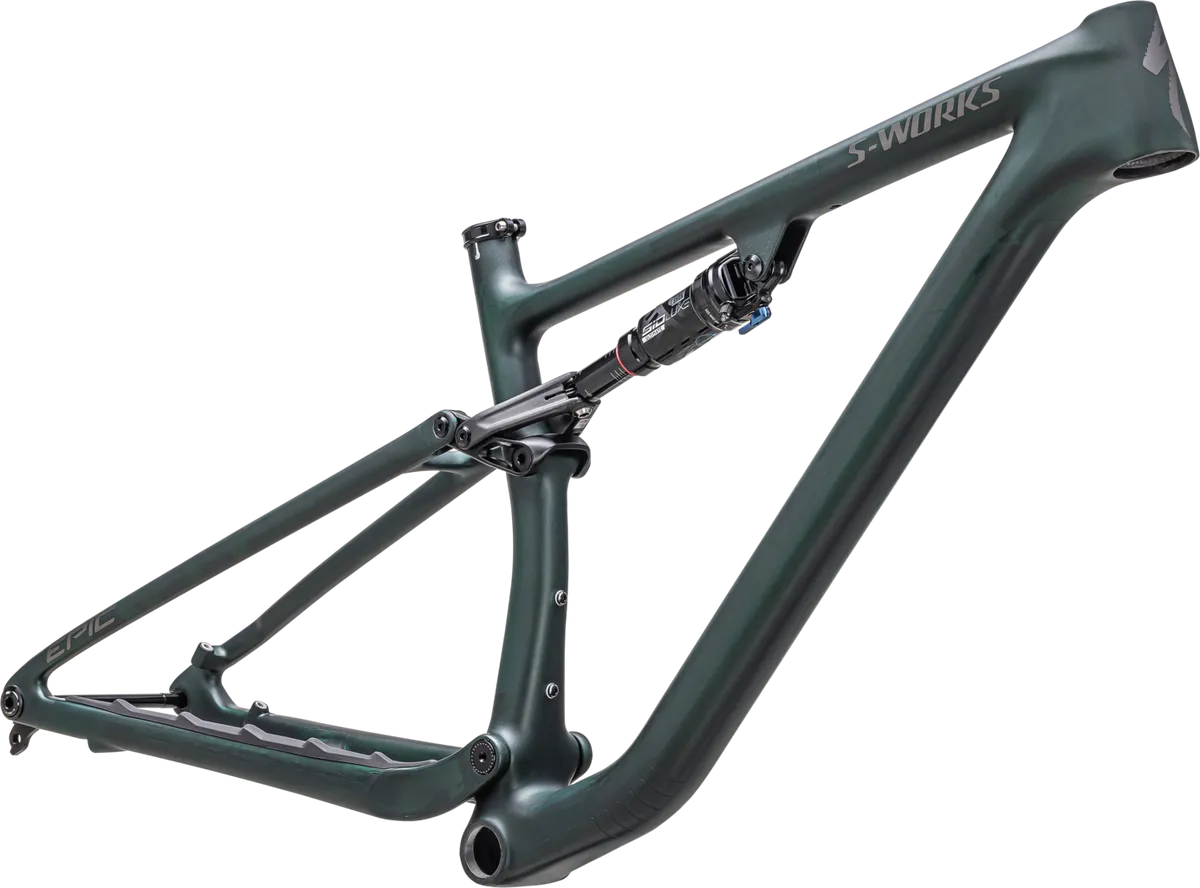 S-Works Epic EVO Frameset - Satin Green/Black Chrome/Chrome / XS