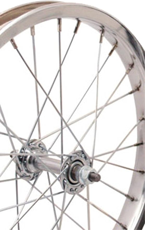 Sta-Tru Single Wall Front Wheel - 16", 3/8" x 100mm, Rim Brake, Silver, Clincher