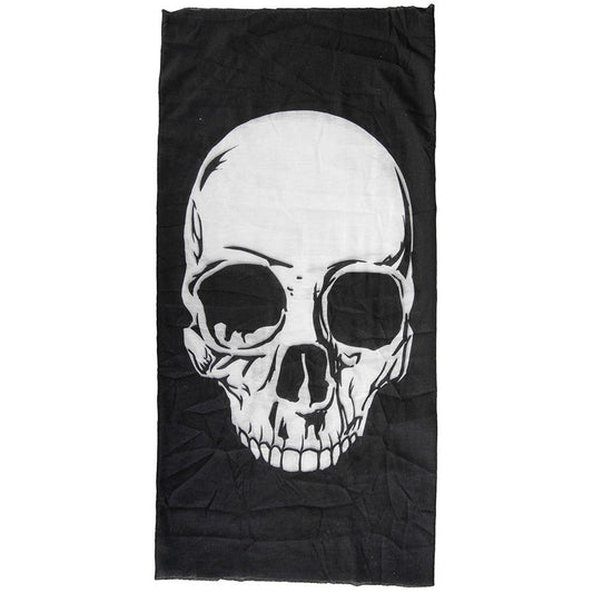 M-Wave Seamless Bandana Black/White Skull