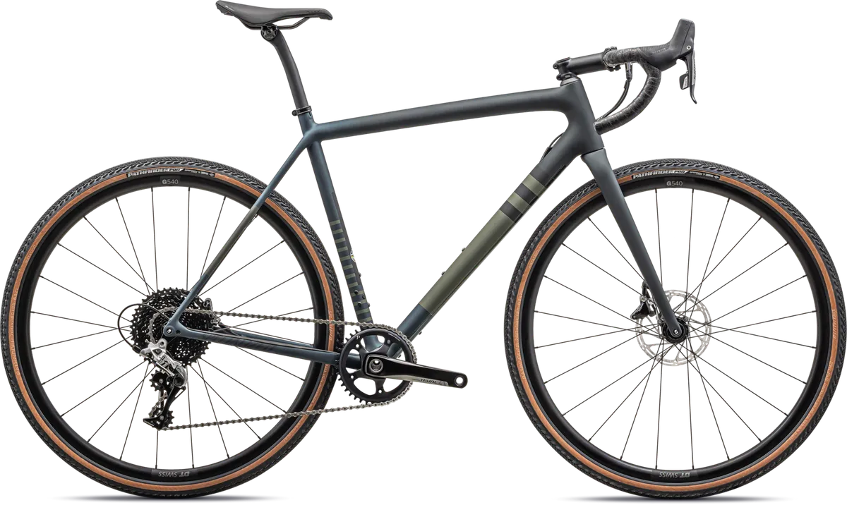 Crux Comp - SRAM Rival - SATIN FOREST GREEN/METALLIC DEEP LAKE / 49