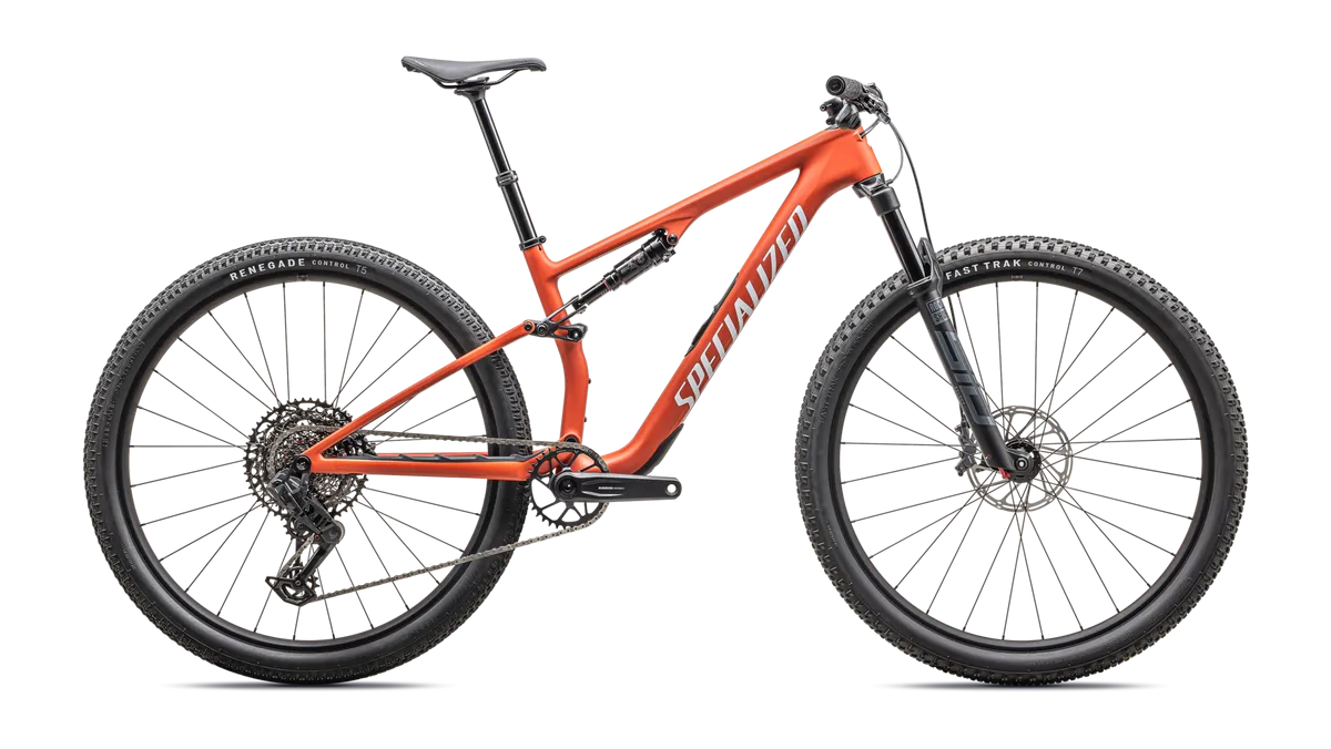 Epic 8 Comp - SRAM S-1000 AXS, RockShox Select - Satin Deep Orange White / XS