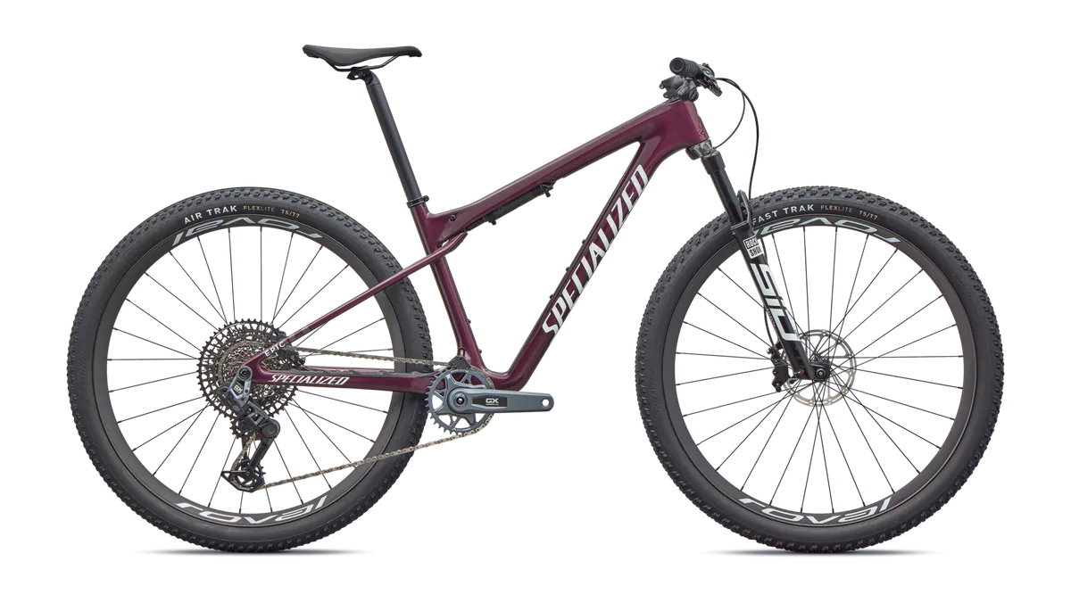 Epic World Cup Expert - SRAM GX AXS, RockShox Select+ - Gloss Bordeaux Metallic / XS