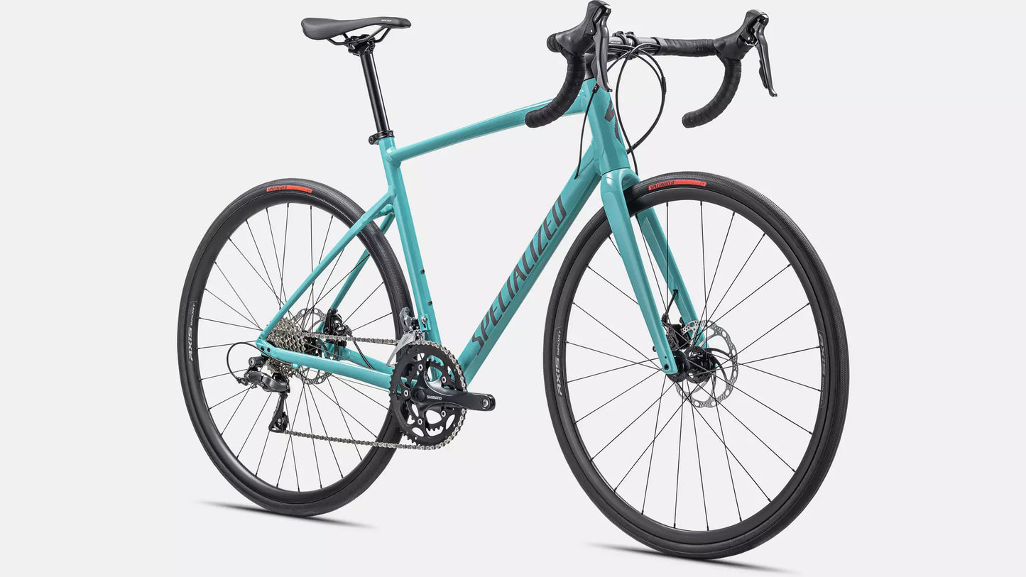 2025 Specialized allez e5 bike gloss lagoon blue / cool grey / blaze 49