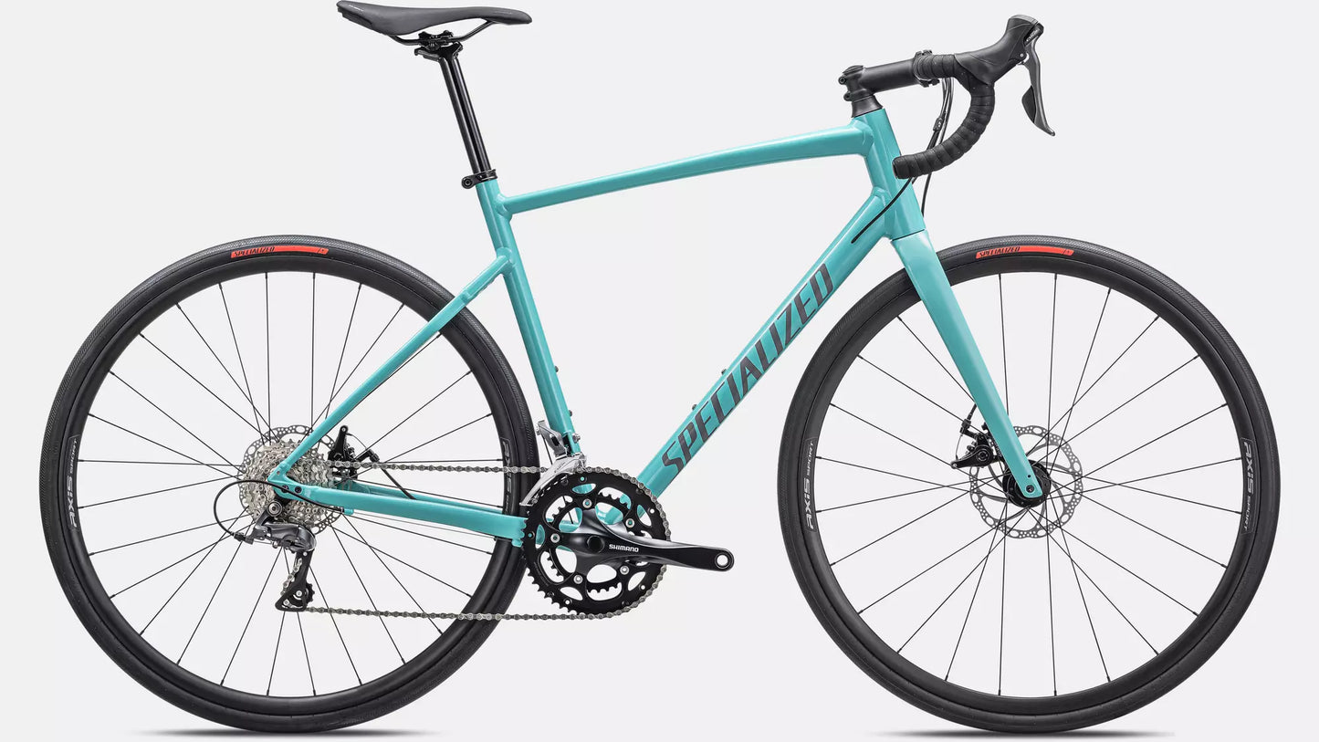 2025 Specialized allez e5 bike gloss lagoon blue / cool grey / blaze 49
