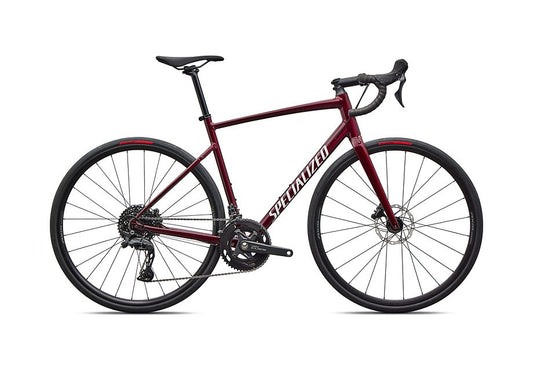 2026 Specialized Allez E5 Bike Maroon / White 49