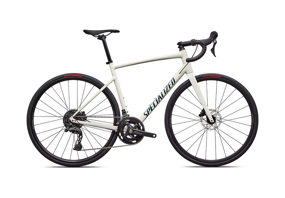 2026 Specialized Allez E5 Bike Dune White / Deep Lake 44