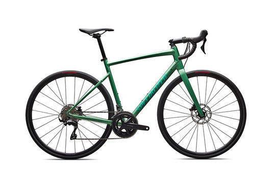 2026 Specialized Allez E5 Comp Bike Oasis Tint Over Silver Dust / Lagoon Blue 44