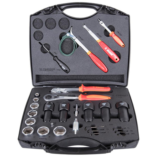 Unior Suspension service set Red/Orange Set