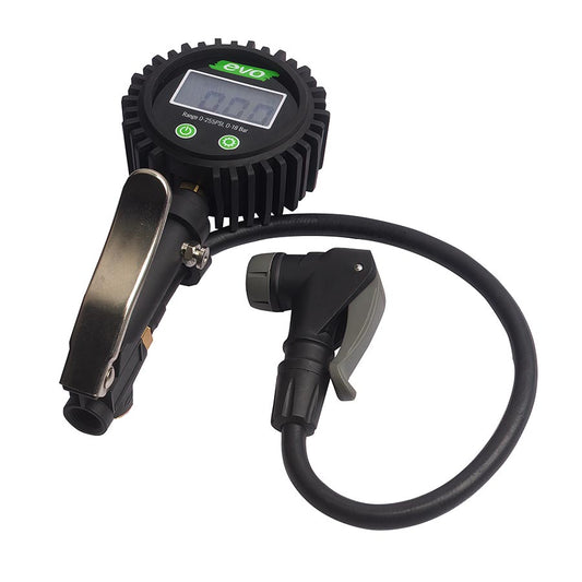 EVO DSI-1 Shop Inflator Pressure Gauge Presta Schrader