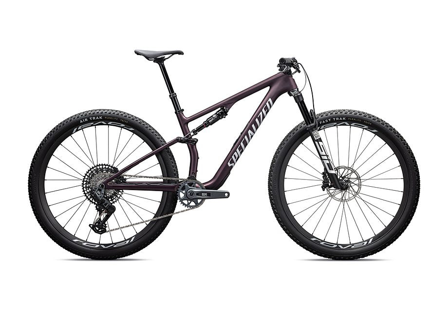2026 Specialized epic 8 expert axs bike satin bordeaux metallic / white m