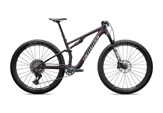 2026 Specialized epic 8 expert axs bike satin bordeaux metallic / white l