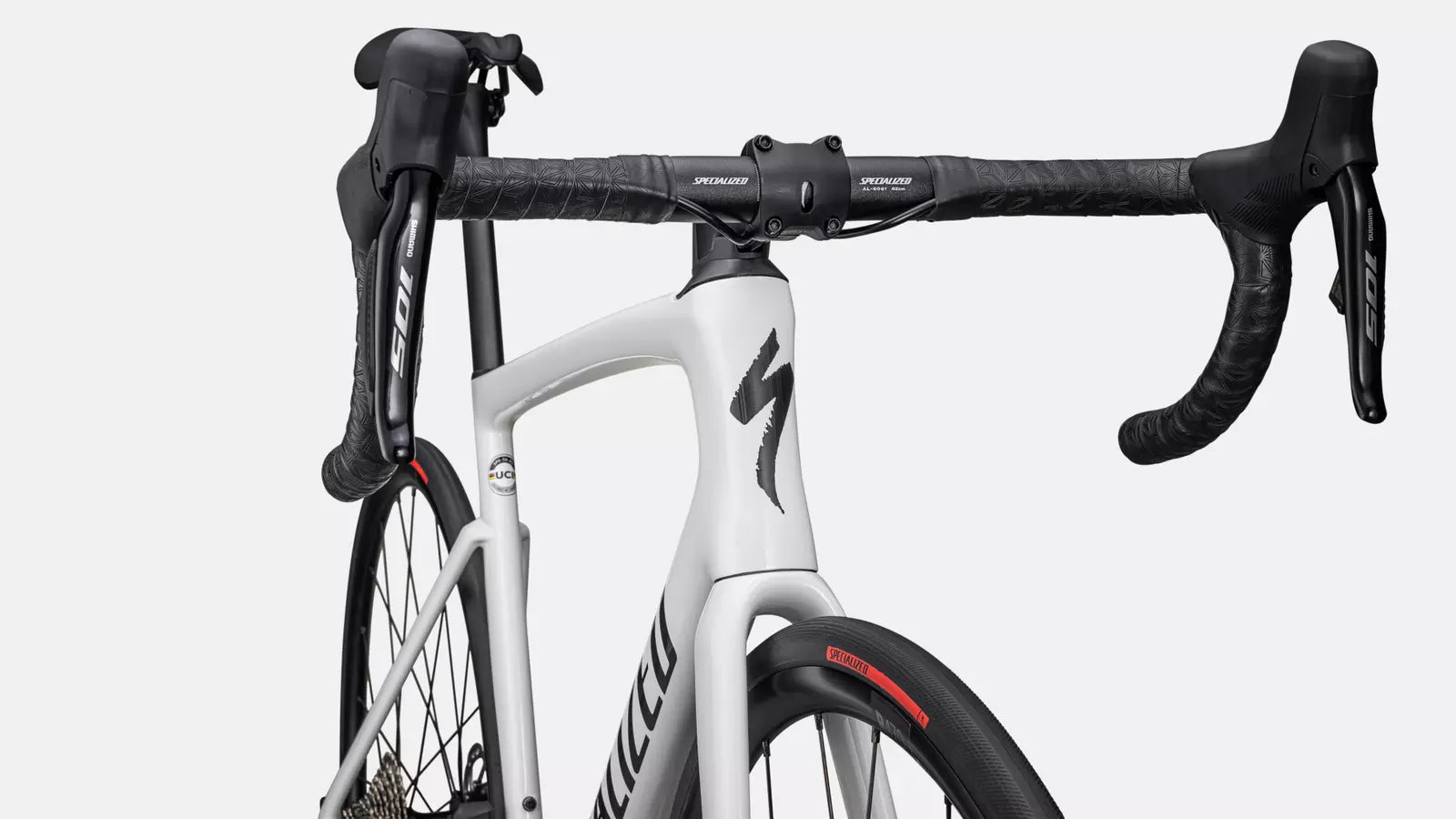 2023 Specialized tarmac sl7 comp bike gloss dune white/metallic obsidian 44 Bicycle Specialized   