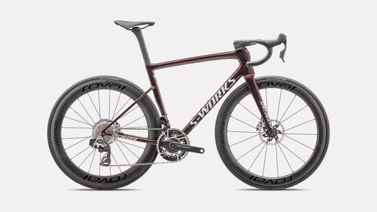 2025 Specialized tarmac sl8 S-Works etap bike gloss solidity/red to black pearl/metallic white silver 61