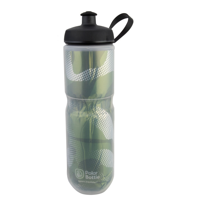 Polar Bottle Sport Insulated Bottle Olive/Silver 24oz