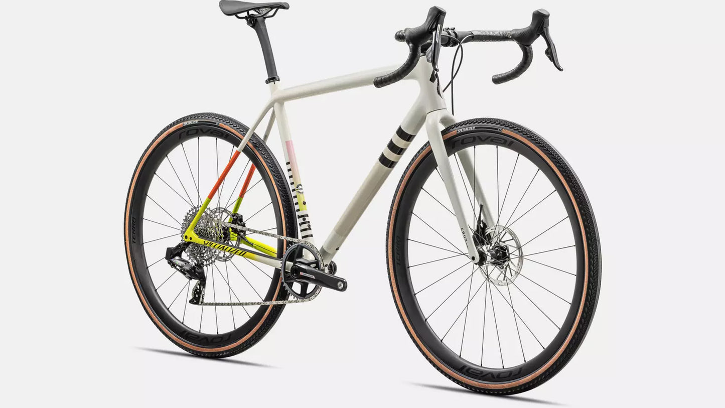 2024 Specialized crux pro bike gloss dune white birch cactus bloom speckle 49 Bicycle Specialized   