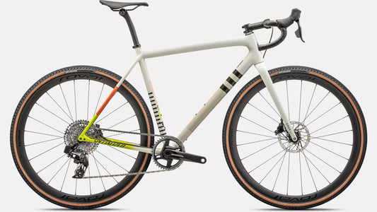 2024 Specialized crux pro bike gloss dune white birch cactus bloom speckle 54 Bicycle Specialized   