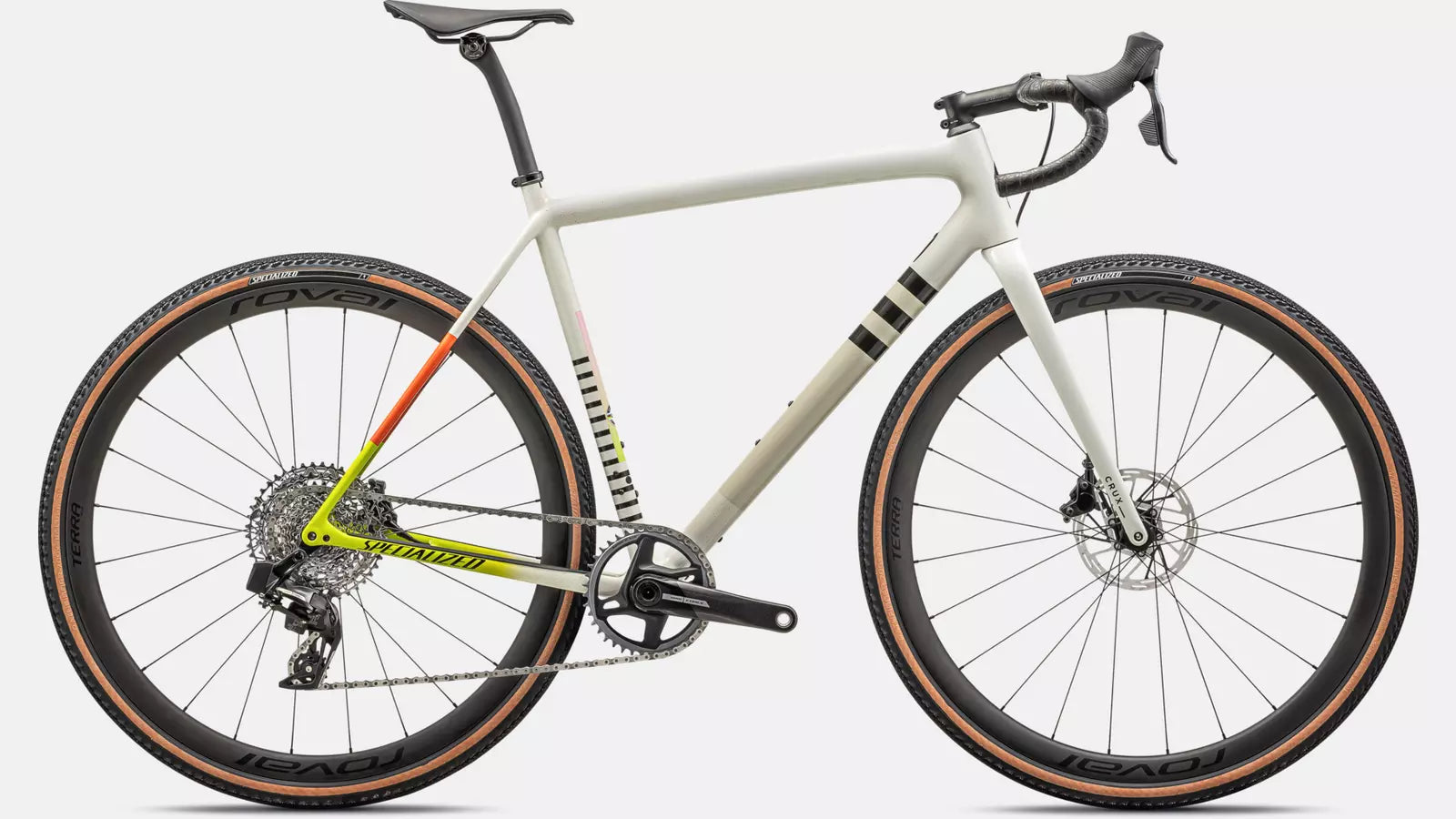 2024 Specialized crux pro bike gloss dune white birch cactus bloom speckle 56 Bicycle Specialized   