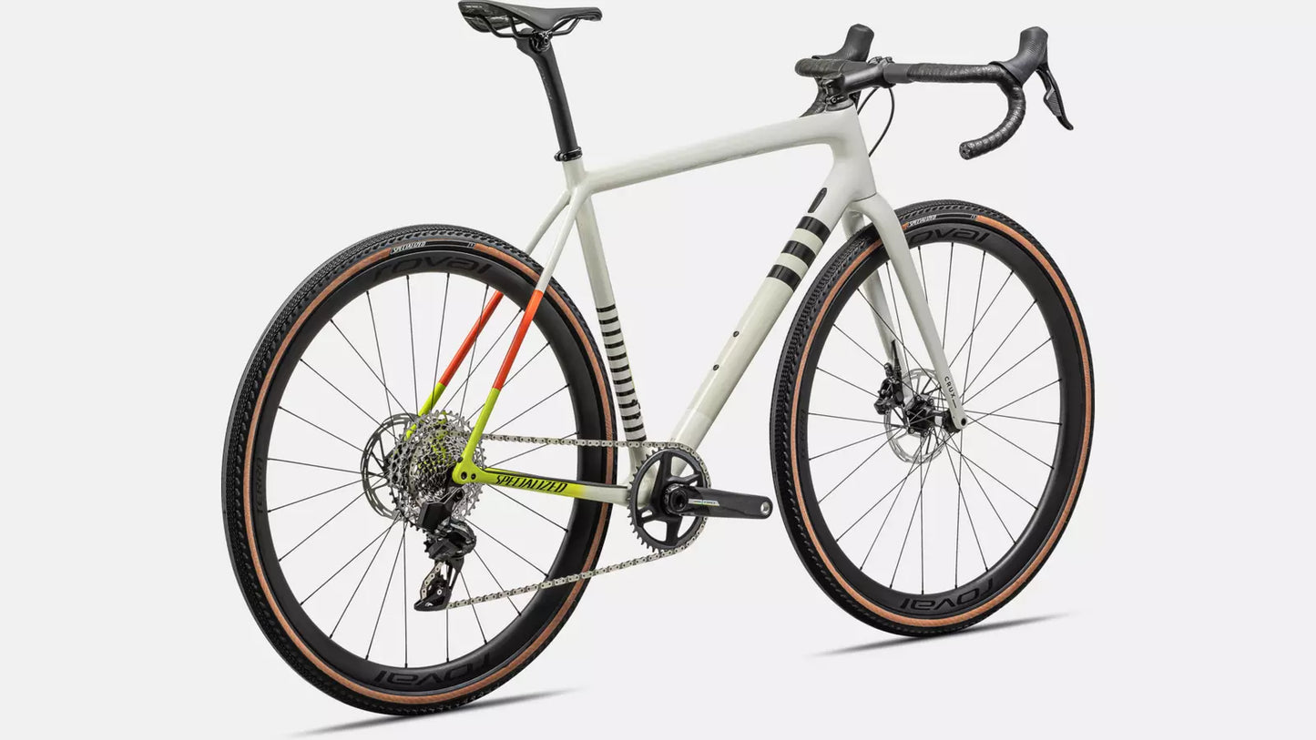 2024 Specialized crux pro bike gloss dune white birch cactus bloom speckle 49 Bicycle Specialized   