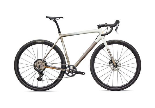 2026 Specialized Crux Comp Bike Dune White/Sandstone Metallic/Desert Metallic/Orange Zest 49