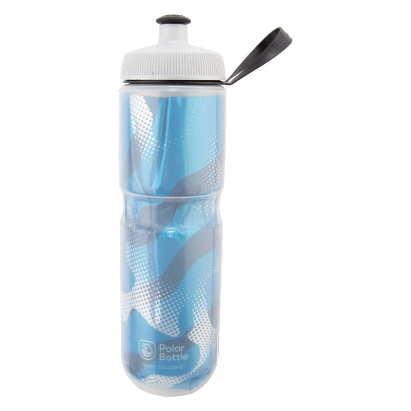 Polar Bottles Sport Insulated Contender Water Bottle - 24oz Blue/Silver