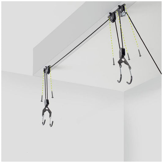 Delta Single Bike Ceiling Hoist Hoist 50lbs Silver RS2200W