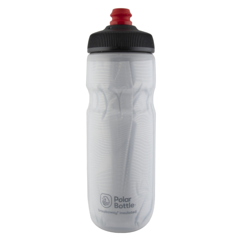 Polar Bottle Breakaway Water Bottle Jersey Knit White 20oz