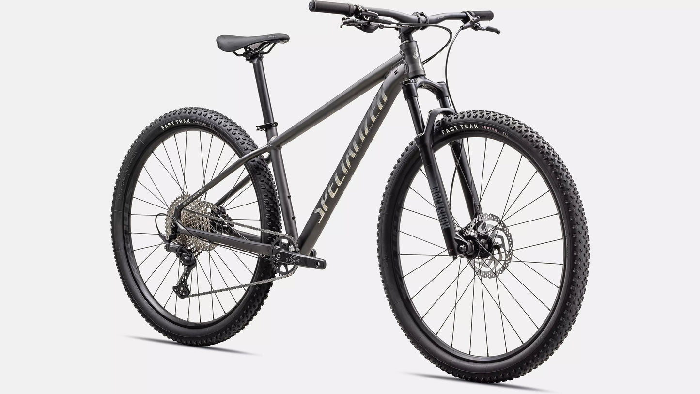 2025 Specialized rockhopper expert bike satin smoke / gloss chrome xs