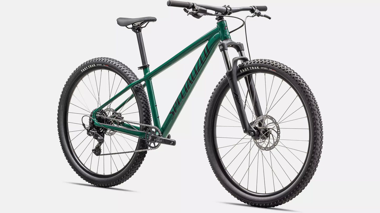 2025 Specialized rockhopper sport bike gloss pine green / obsidian s